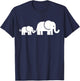 Elephant family T-Shirt - T-Shirt | Navy
