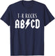 Transitional Kindergarten Rocks TK Teacher Funny ABCD Rock T-Shirt - T-Shirt | Navy