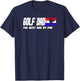 Dad Golf Shirt Men Fathers Day Golf Gifts Best Dad By Par T-Shirt - T-Shirt | Navy