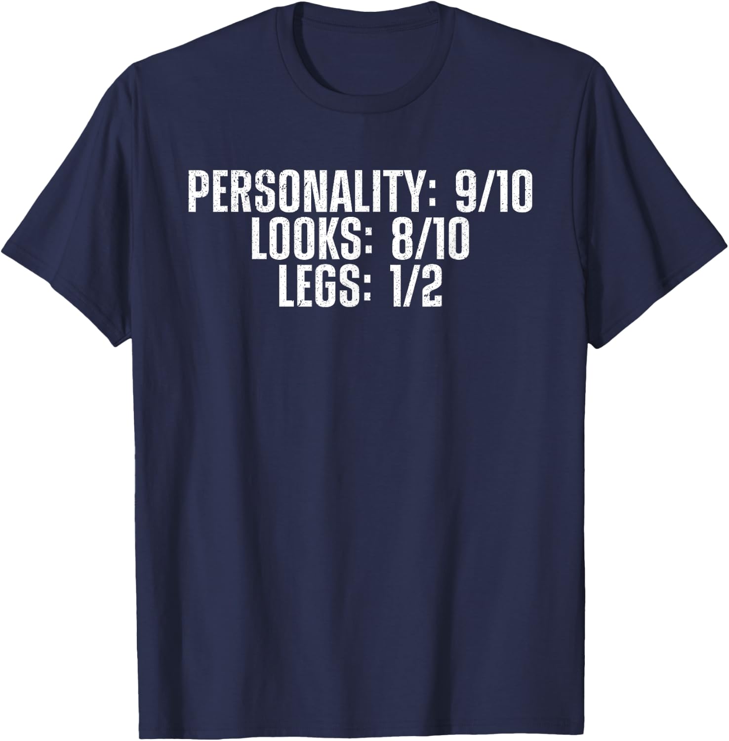 Cool Leg Amputation Art Women Leg Amputation Amputee T-Shirt - T-Shirt | Navy