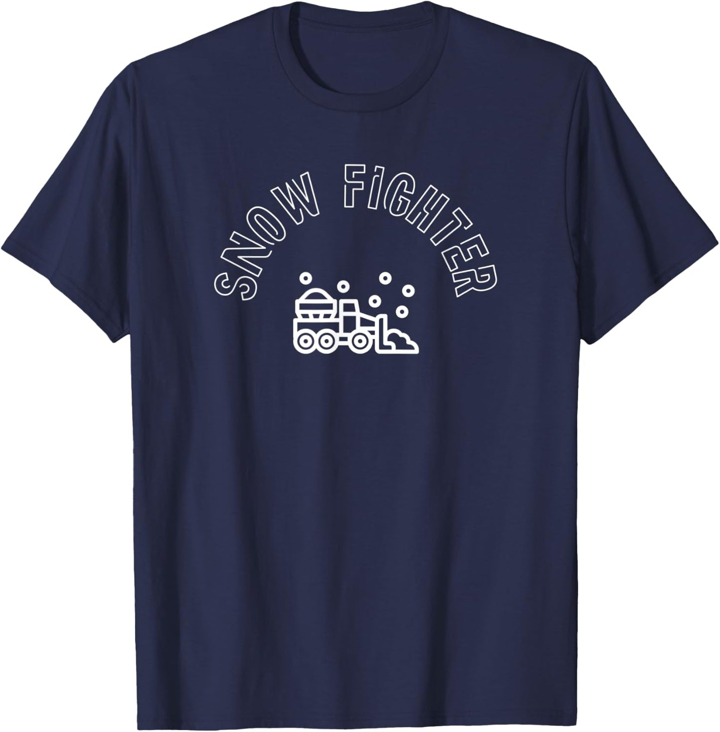 SNOW FIGHTER SnowPlow Driver T-Shirt - T-Shirt | Navy