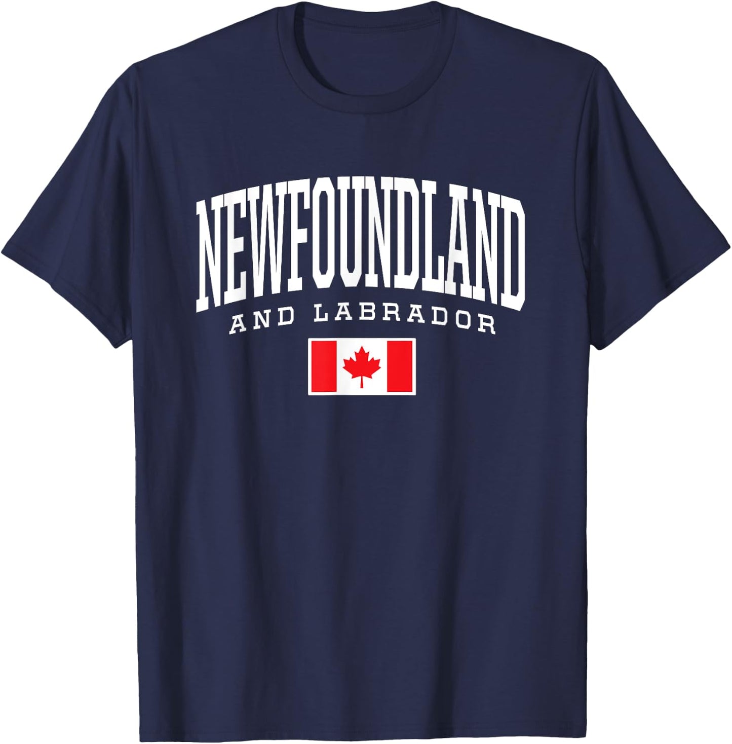 Eh Team Canadian Flag Newfoundland & Labrador Canada T-Shirt - T-Shirt | Navy