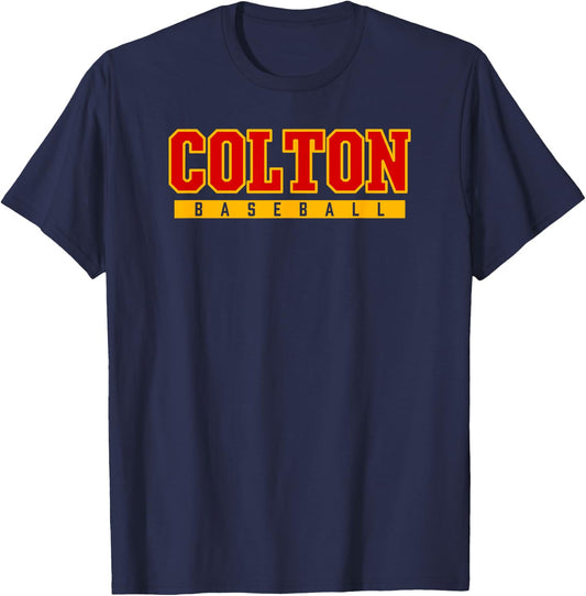 Colton High School Baseball T-Shirt - T-Shirt | Navy
