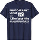 Photographer Uncle Definition Photography T-Shirt - T-Shirt | Navy
