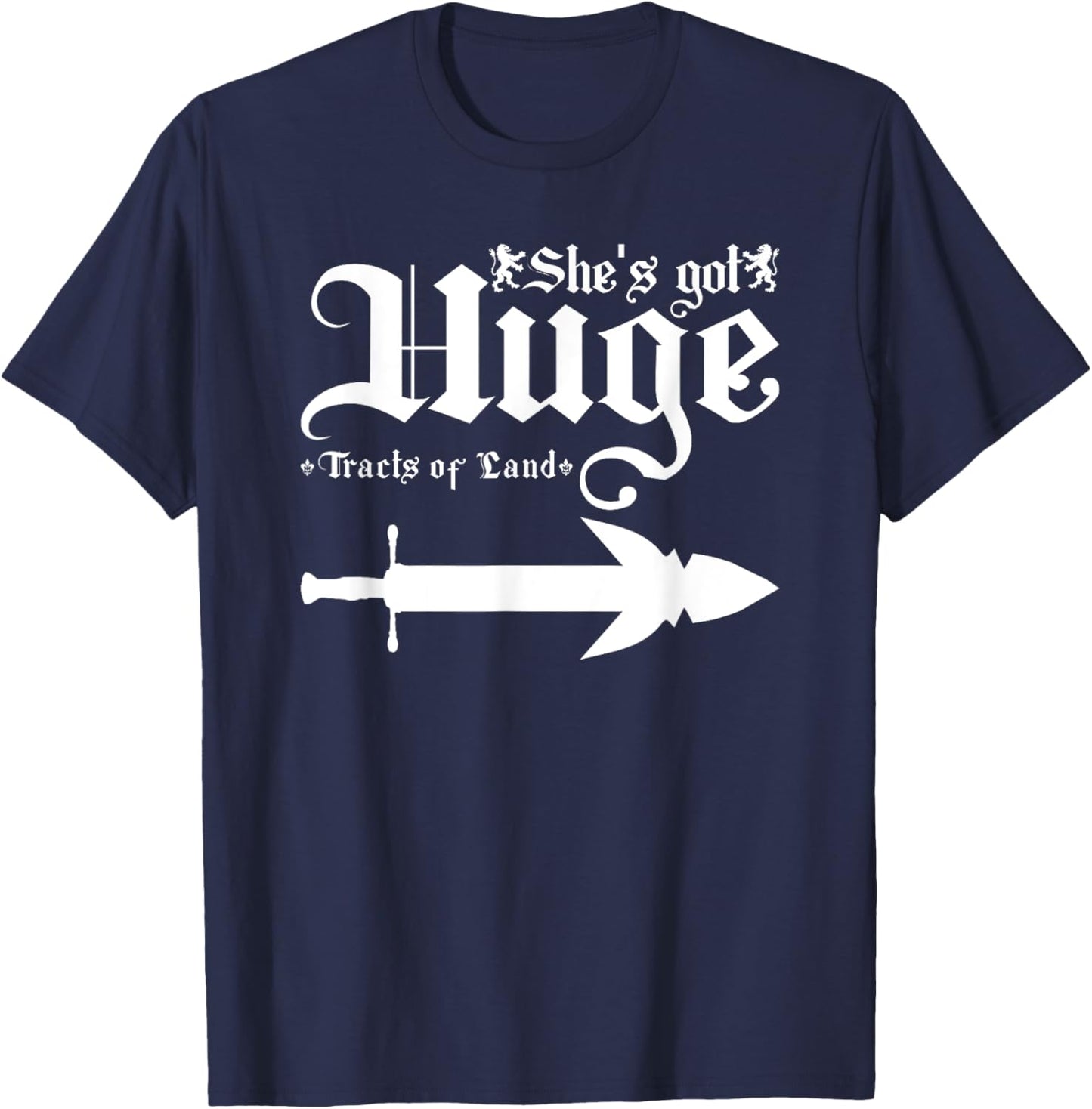 Renaissance Festival Huge Tracts Of Land Ren Faire Couple T-Shirt - T-Shirt | Navy