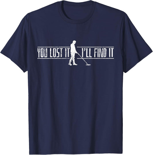 Metal Detector Detecting T-Shirt - T-Shirt | Navy