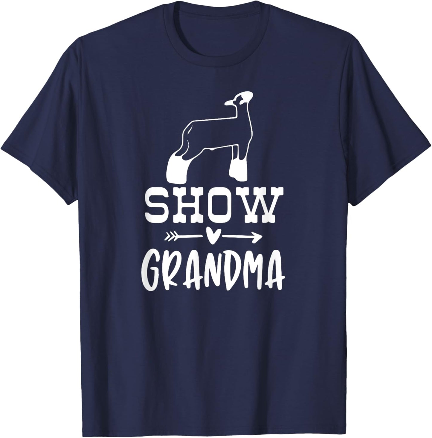 Show Lamp Grandma Sheep Show Grandma T-Shirt - T-Shirt | Navy