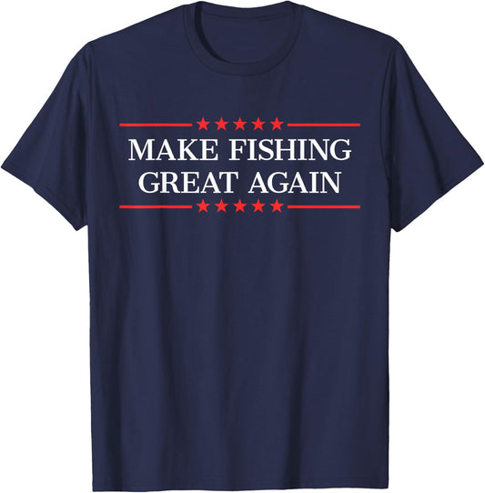 Make Fishing Great Again T-Shirt - T-Shirt | Navy