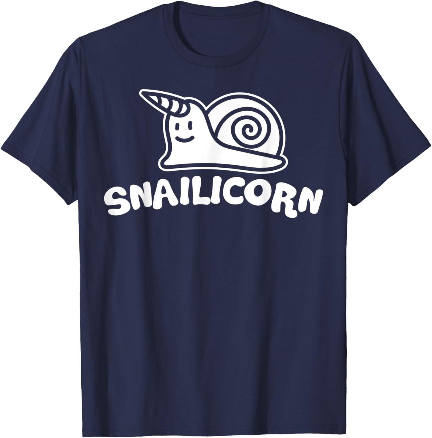 Snailicorn Snail Unicorn Lover Funny Kids Birthday T-Shirt - T-Shirt | Navy