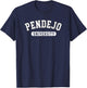 Pendejo University Funny Collegiate T-Shirt - T-Shirt | Navy