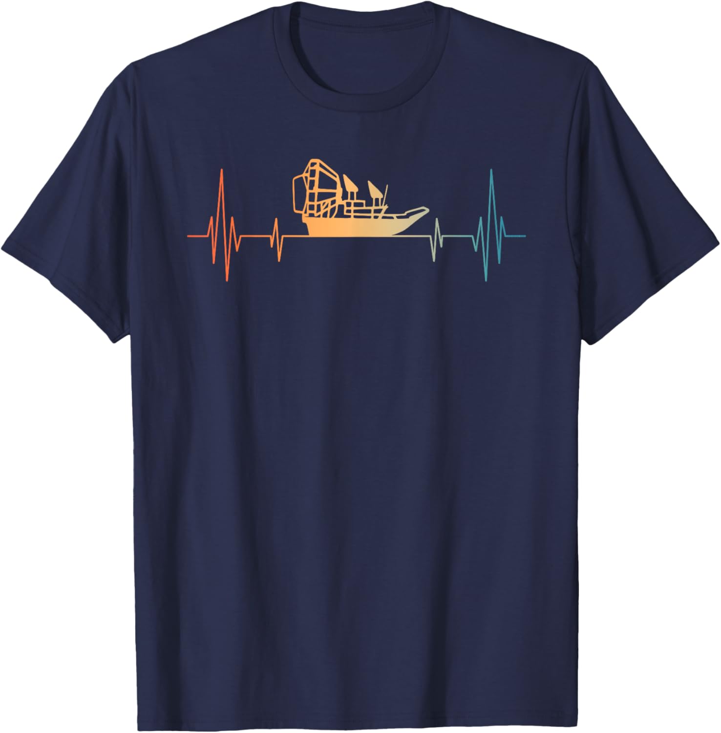 Funny Airboat Art Women Fanboat Lover Air Boat T-Shirt - T-Shirt | Navy