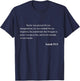 Bible Verse Isaiah 53:5 Christian Jesus Psalm Scripture T-Shirt - T-Shirt | Navy
