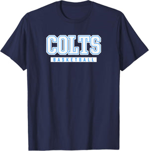 Colts Basketball Carson High School T-Shirt - T-Shirt | Navy