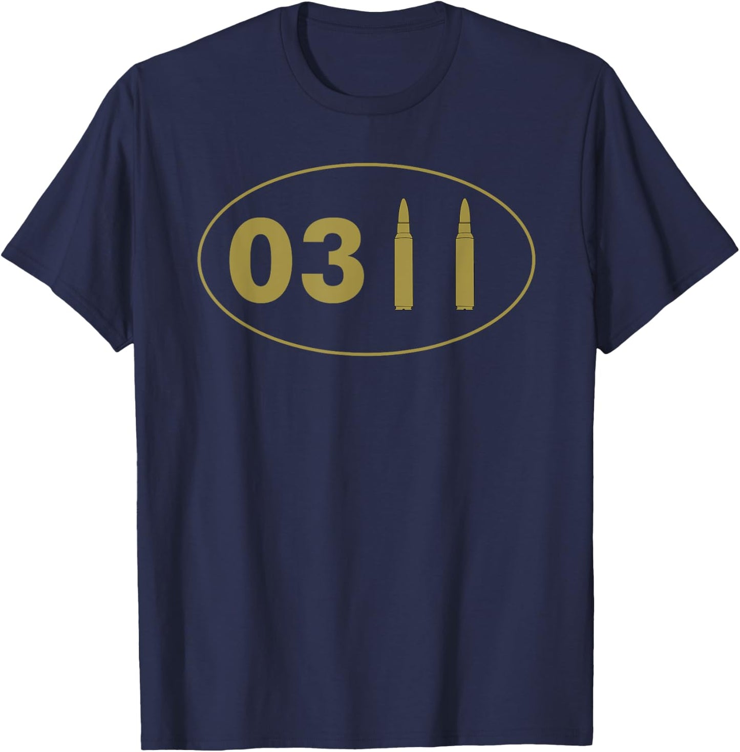 0311 Infantry Bullet Military Infantryman Grunt T-Shirt - T-Shirt | Navy