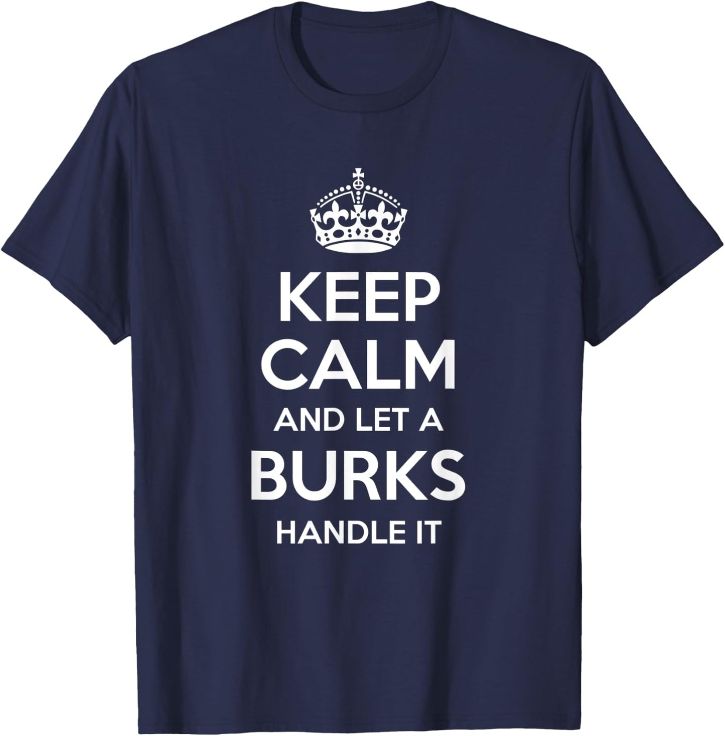 BURKS Funny Surname Family Tree Birthday Reunion Gift T-Shirt - T-Shirt | Navy