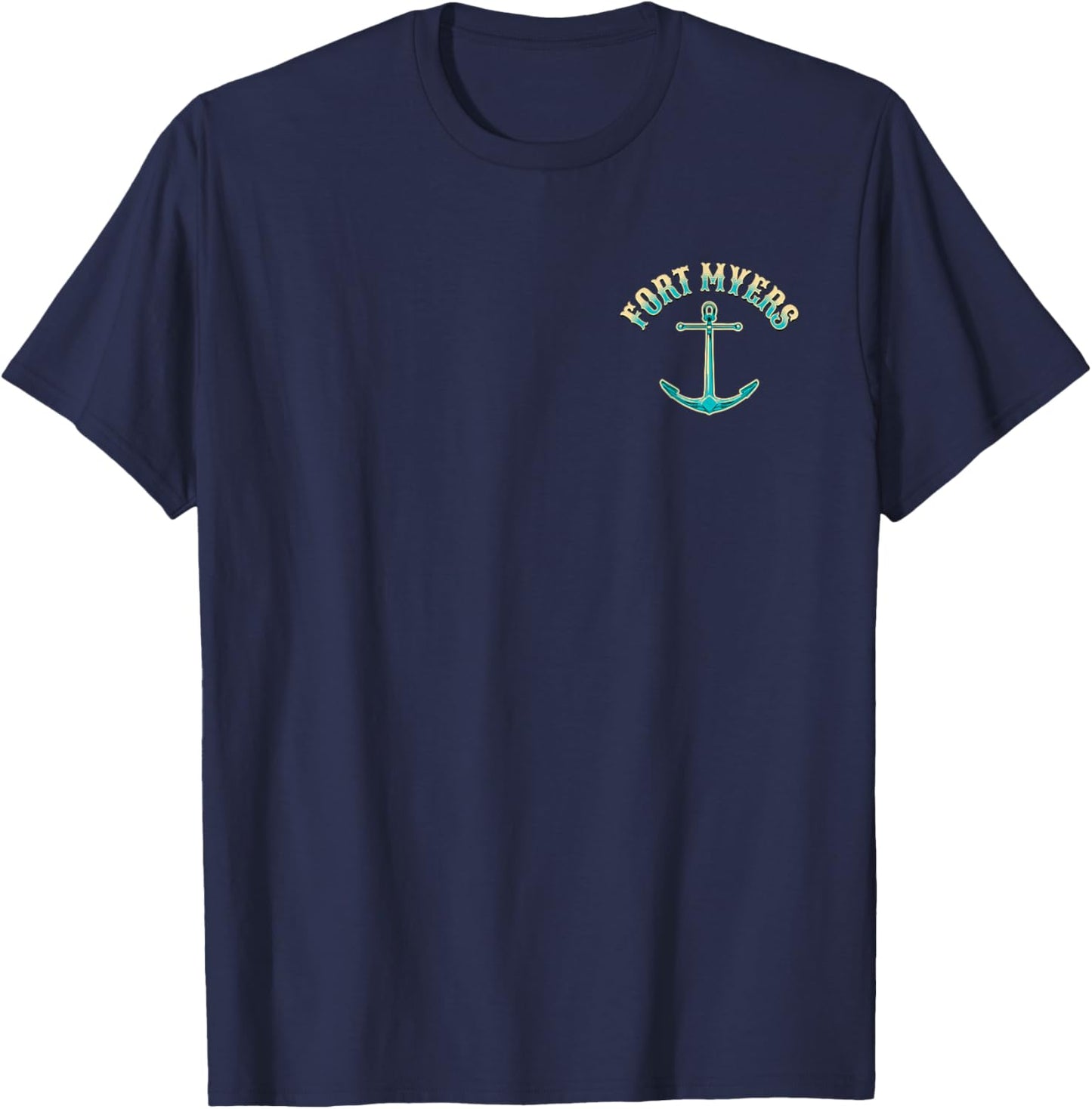 Fort Myers Florida USA Fishing Design T-Shirt - T-Shirt | Navy