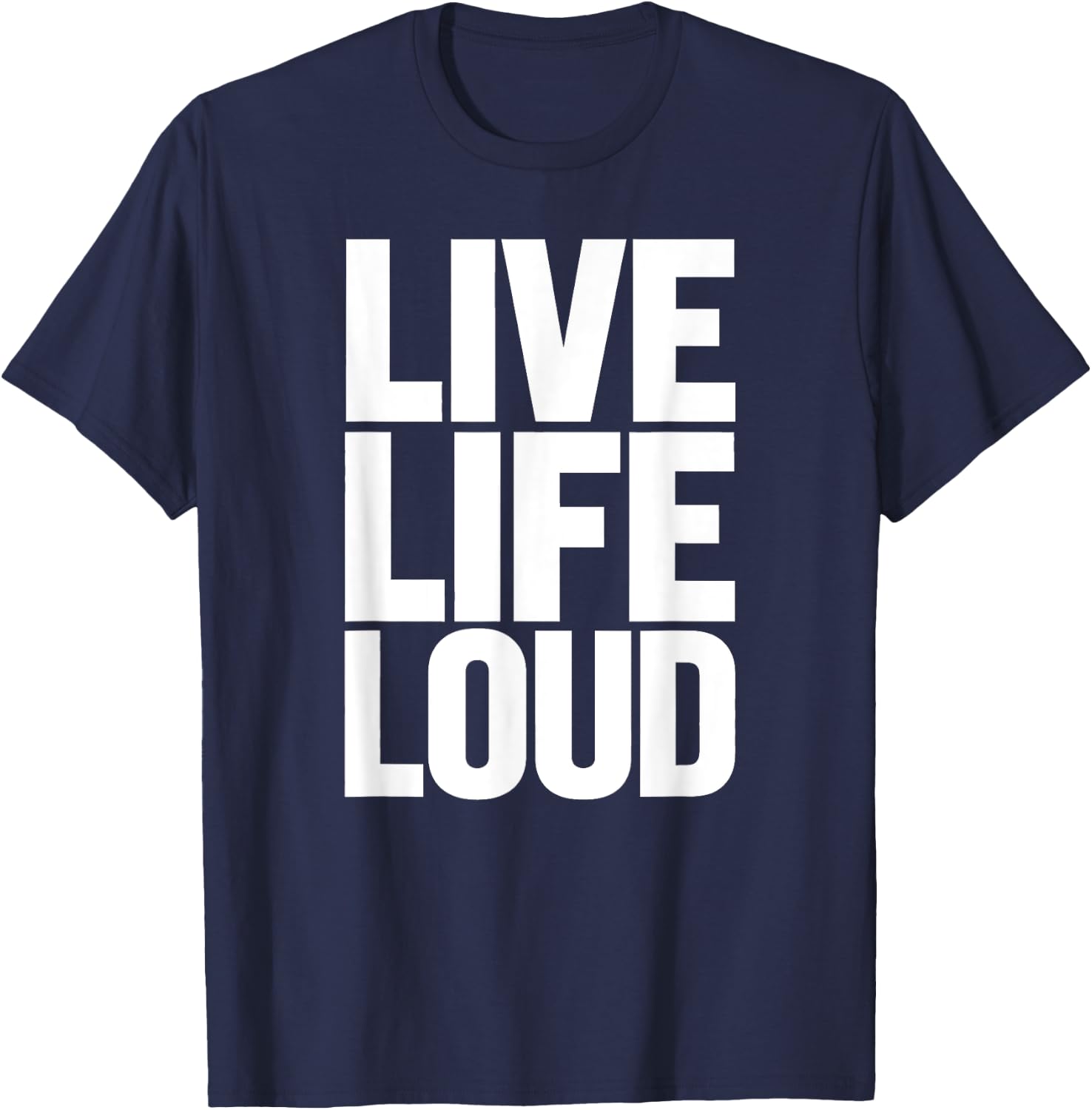 Live Women Life Loud Motivational Men Kids T-Shirt - T-Shirt | Navy