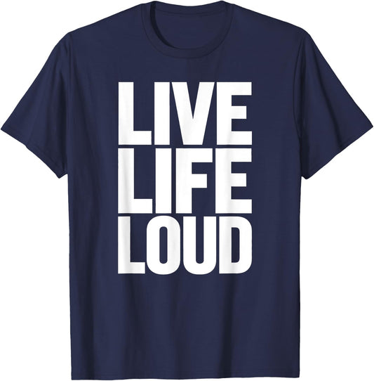 Live Women Life Loud Motivational Men Kids T-Shirt - T-Shirt | Navy