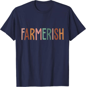 Vintage Farmerish Funny Farmer Lover Farming Worker T-Shirt - T-Shirt | Navy