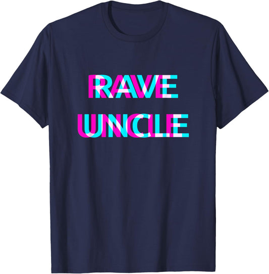 Rave Uncle Techno EDM Music Festival Party Raver T-Shirt - T-Shirt | Navy