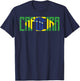 Capoeira Brazil Flag Vintage Dance Martial Arts Fighter Gift T-Shirt - T-Shirt | Navy