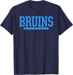 Twin Falls Bruins Softball HS T-Shirt - T-Shirt | Navy