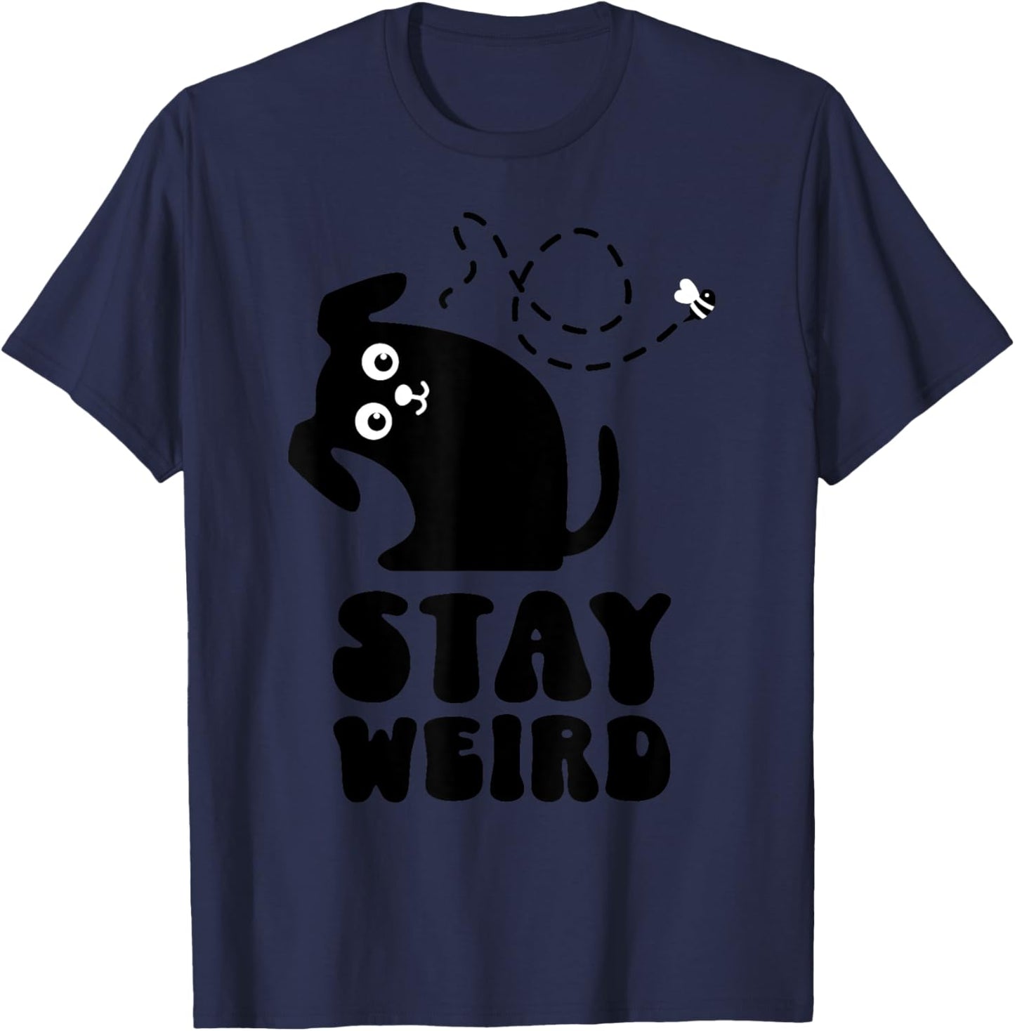 Weird Dog - Dog Mom - Dog Dad - Dog Lover T-Shirt - T-Shirt | Navy