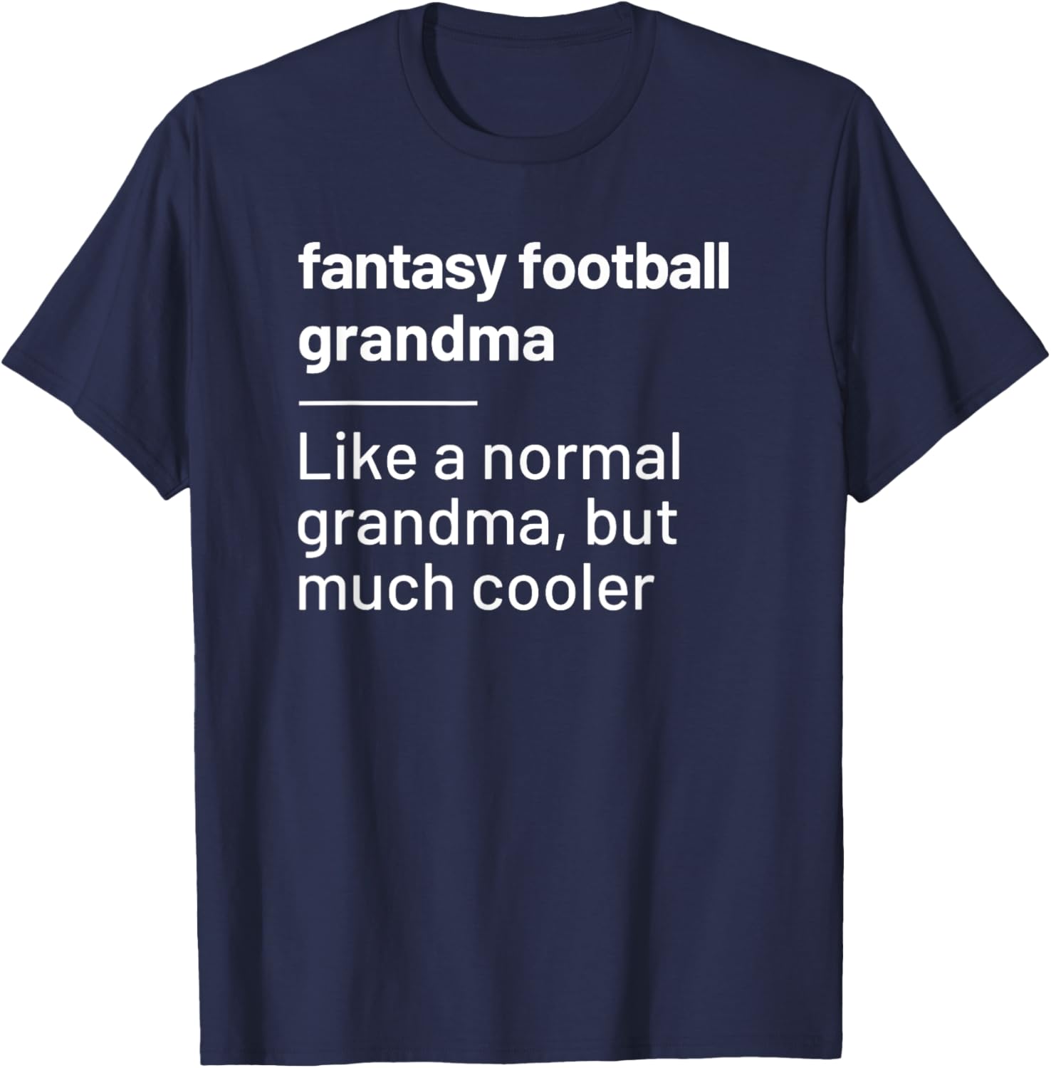 Fantasy Football Player Grandma Definition Funny Matching T-Shirt - T-Shirt | Navy