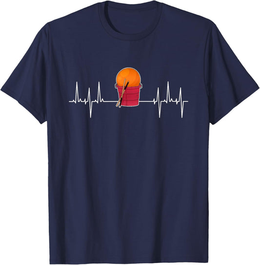 Cardio Drumming Heartbeat Fitness Class Gym Workout Exercise T-Shirt - T-Shirt | Navy