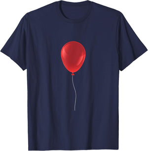Halloween Trick Or Treat Red Balloon Funny Gift Design T-Shirt - T-Shirt | Navy