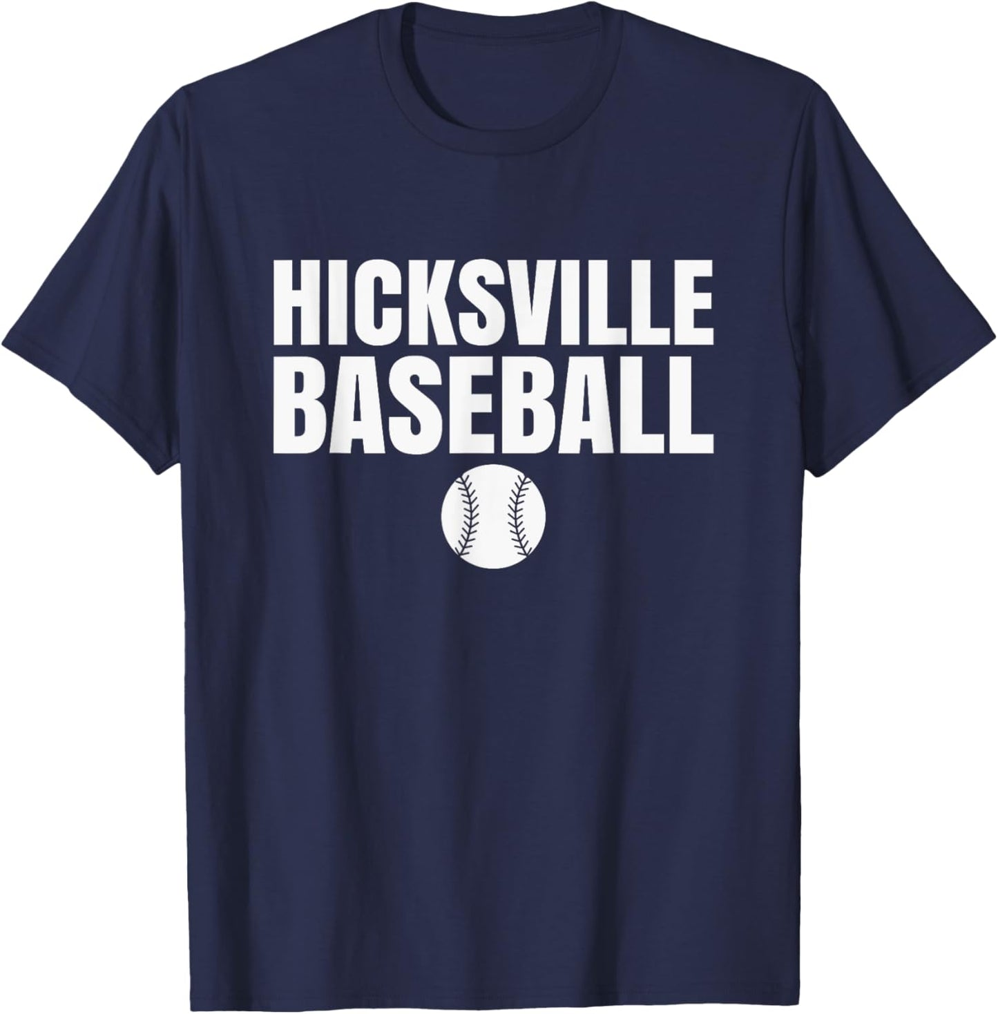 Hicksville High School Baseball T-Shirt - T-Shirt | Navy