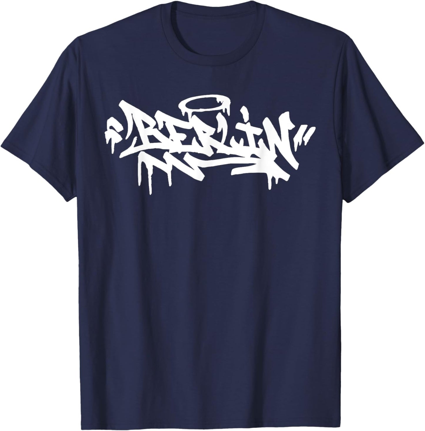 Berlin City Graffiti Street Art Handstyle Deutschland Hip Hop T-Shirt - T-Shirt | Navy