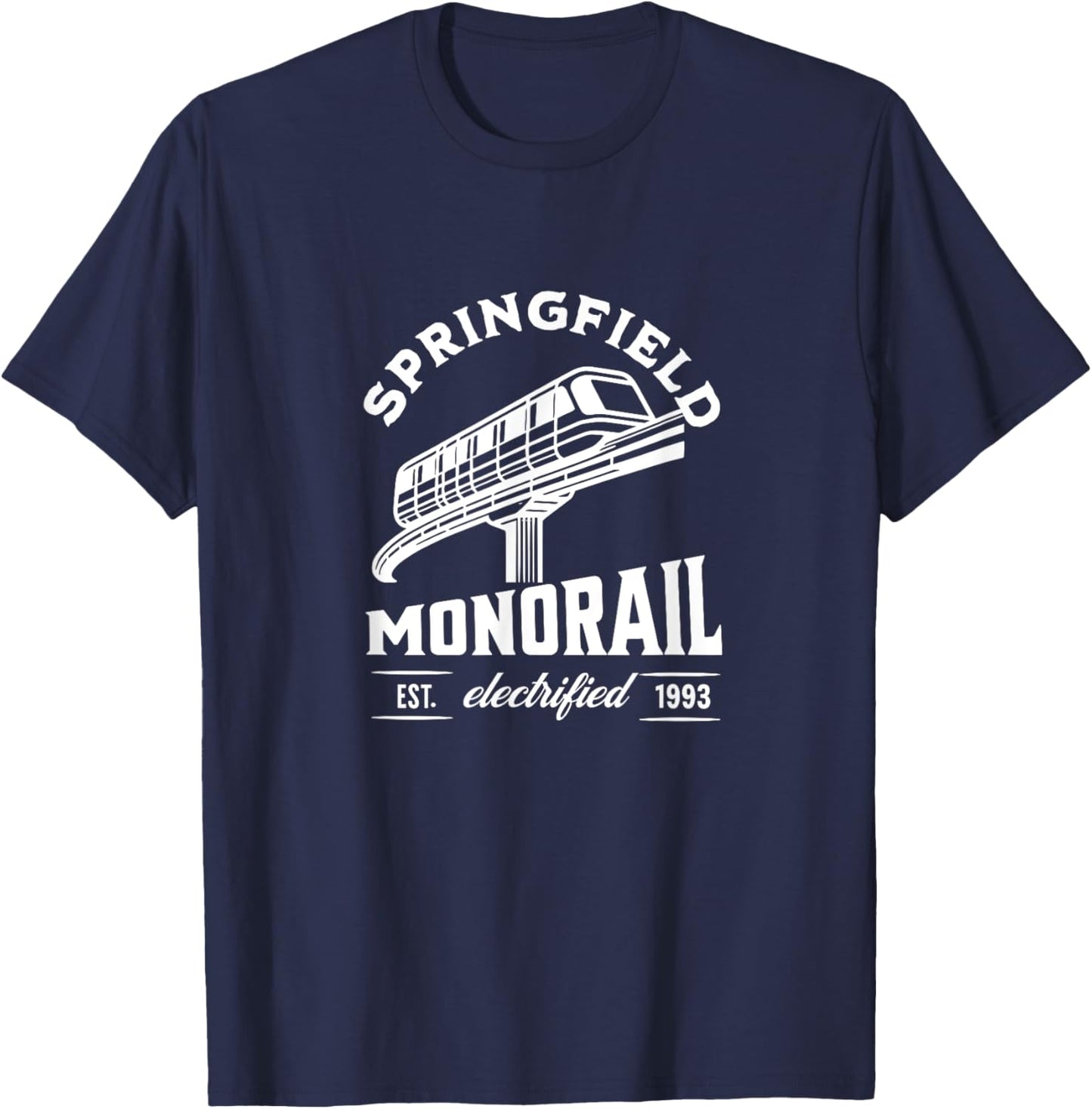 Springfield Monorail - Est. 1993 T-Shirt - T-Shirt | Navy
