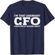 Funny CFO Gifts CFO Black -Adults Small Short Sleeve T-Shirt - T-Shirt | Navy