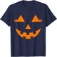 Jack O Lantern Face Pumpkin Eyelashes Hallowen Costume Funny T-Shirt - T-Shirt | Navy