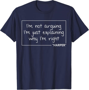 HARPER Quote Personalized Name Funny Birthday Gift T-Shirt - T-Shirt | Navy