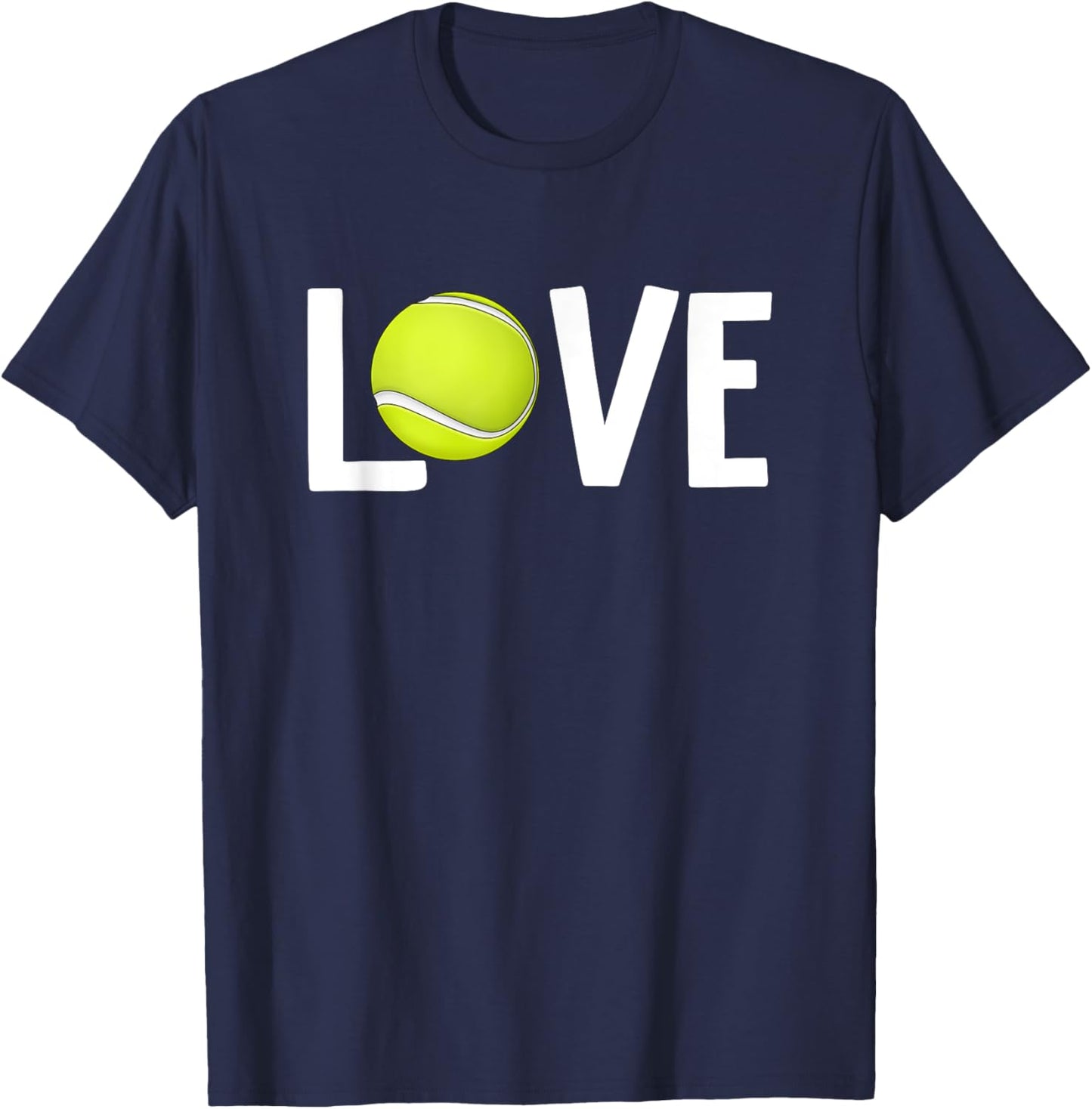 Valentine's Day LOVE Tennis T-Shirt - T-Shirt | Navy