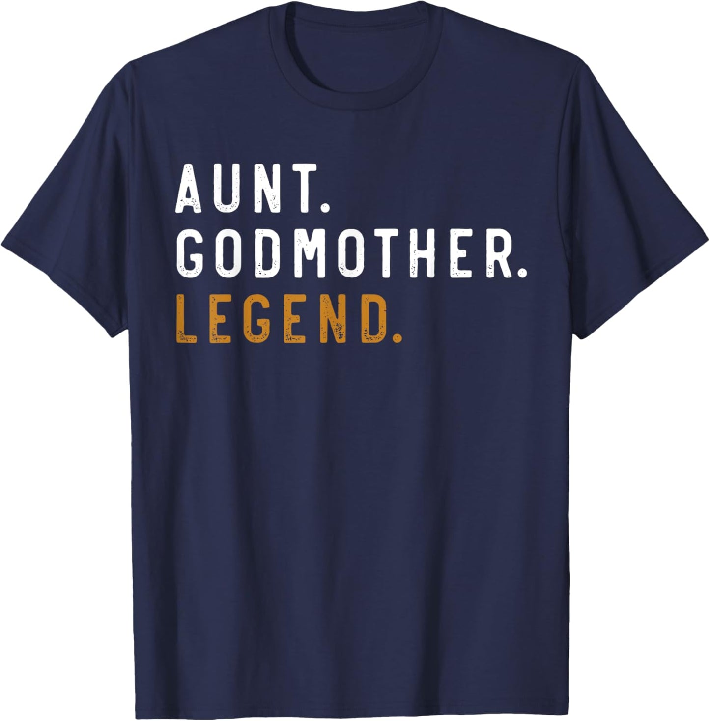 Vintage Aunt Godmother Legend Funny Auntie Mothers Day T-Shirt - T-Shirt | Navy