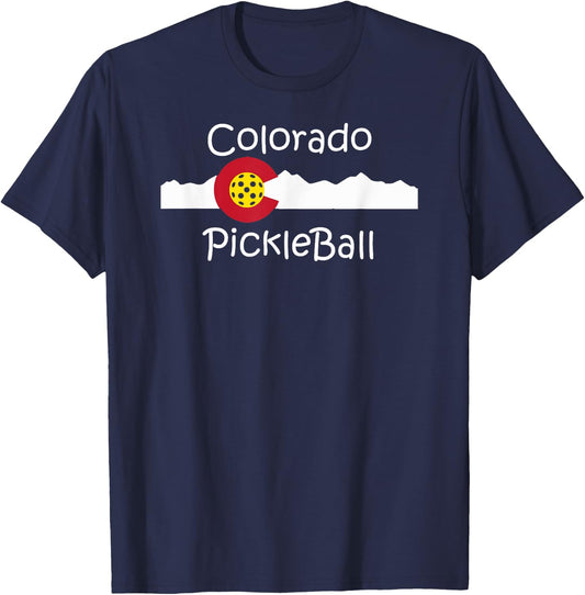 Colorado Pickleball T-Shirt - T-Shirt | Navy