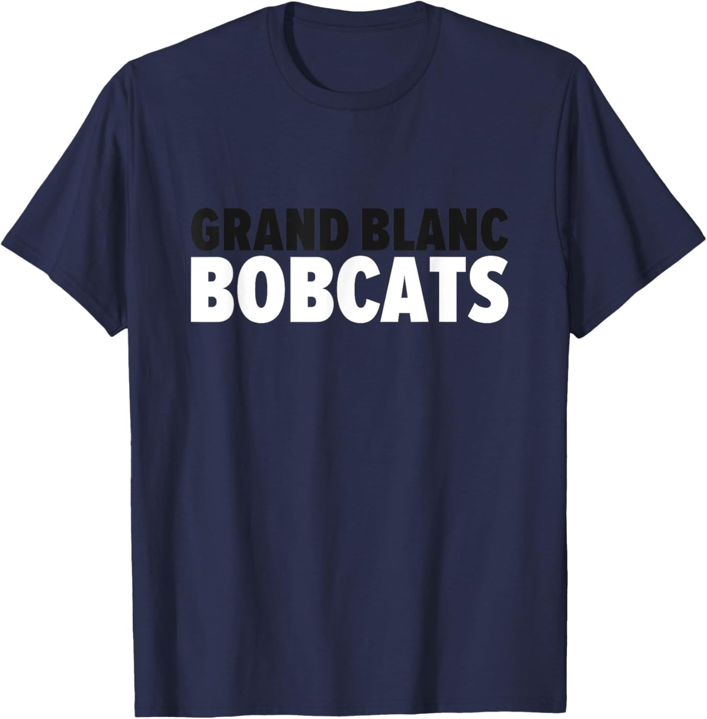 Grand Blanc Bobcats Bold T-Shirt - T-Shirt | Navy