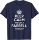 FARRELL Funny Surname Family Tree Birthday Reunion Gift T-Shirt - T-Shirt | Navy