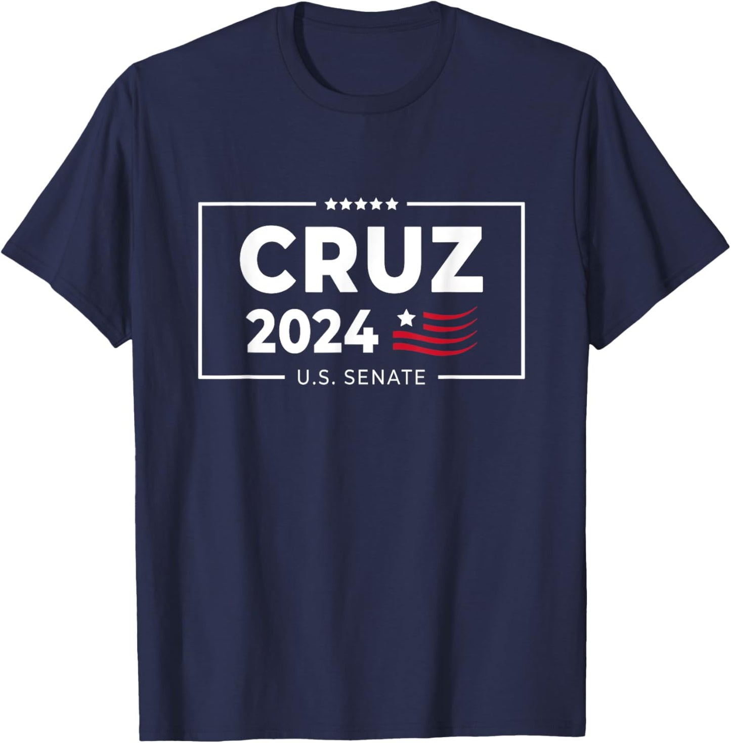 Ted Cruz 2024 For Senate Election Texas Republican Vintage T-Shirt - T-Shirt | Navy