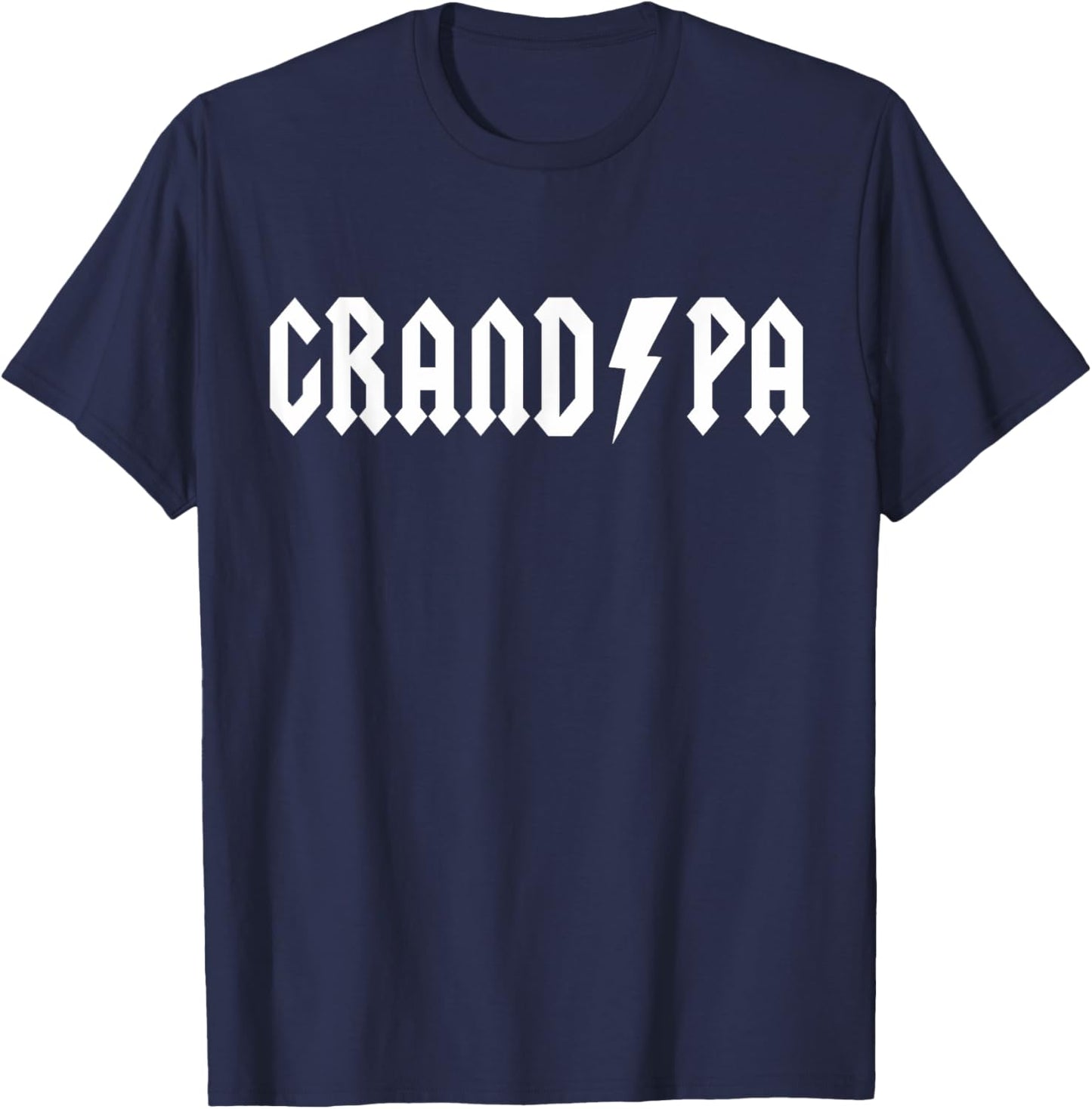 Rock n Roll Grandpa Birthday Rock Star Matching Family T-Shirt - T-Shirt | Navy