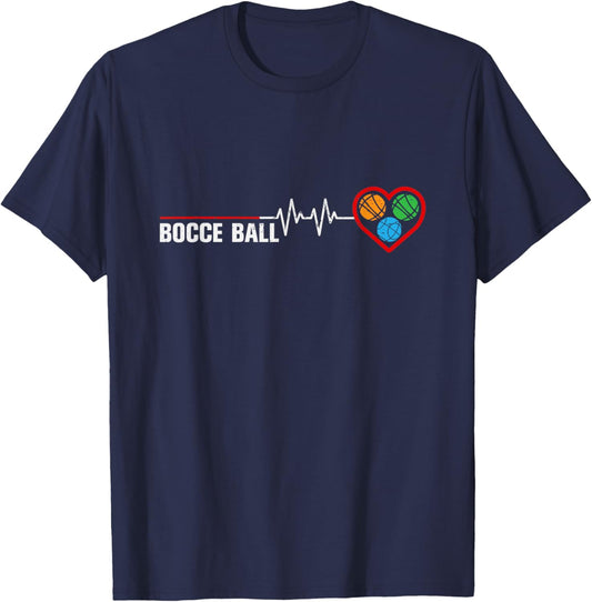 Vintage Bocce Player - Bocce Ball Fans - Bocce Ball Player T-Shirt - T-Shirt | Navy