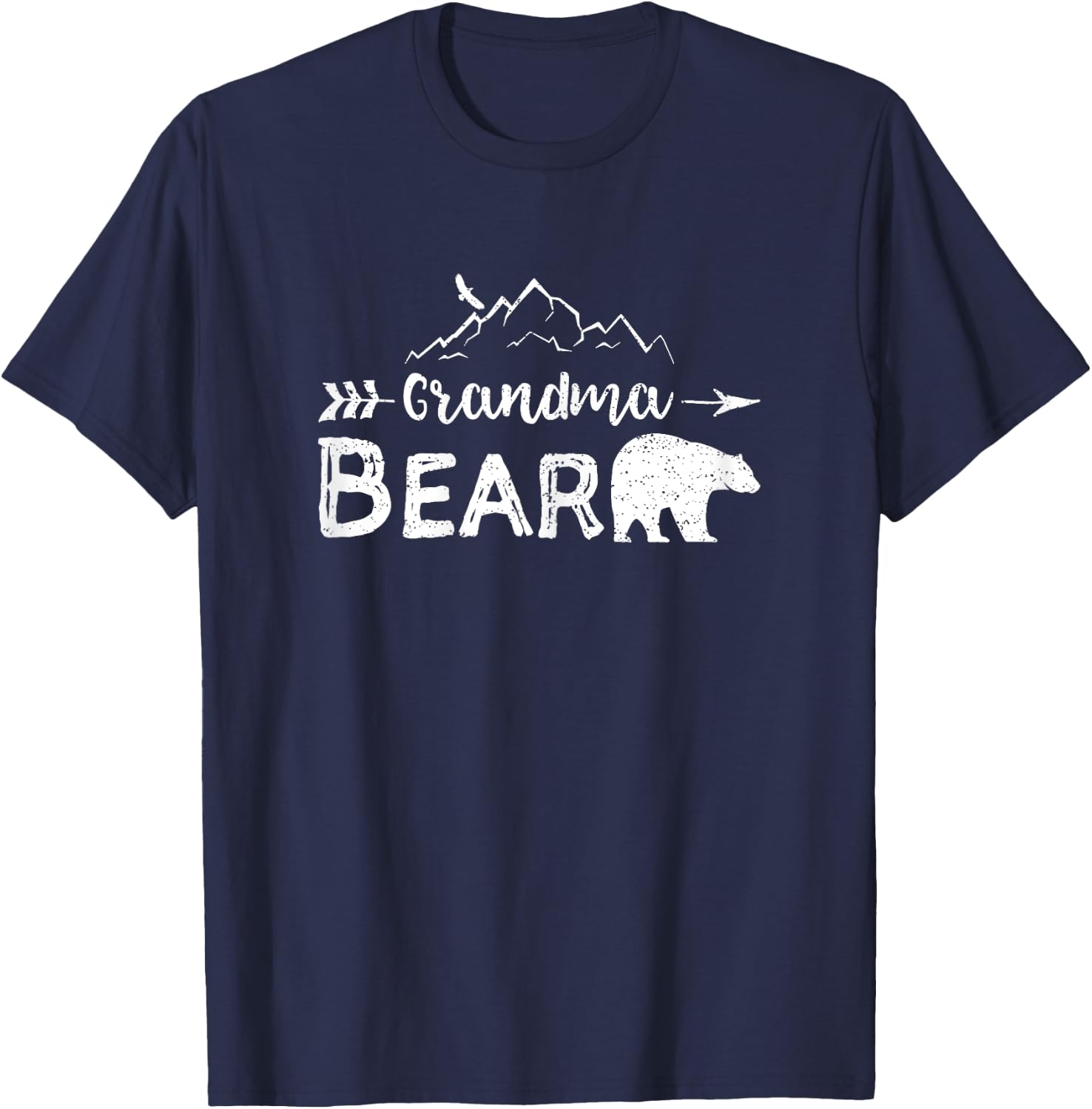 Grandma Bear Shirt Matching Family Grandparents Camping Gift T-Shirt - T-Shirt | Navy