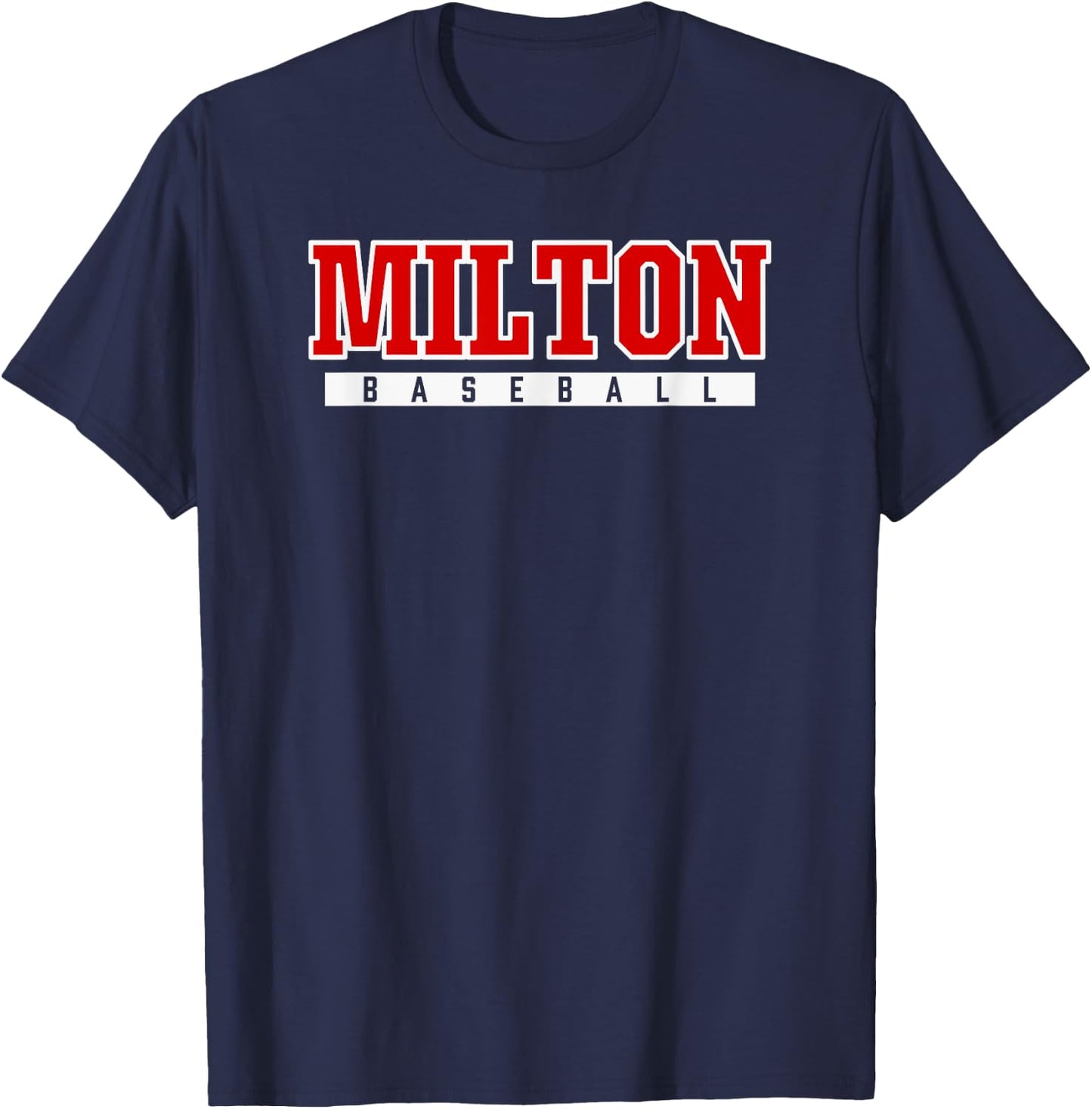 Milton High School Baseball T-Shirt - T-Shirt | Navy