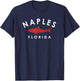 Naples Florida Shark Graphic Vacation Souvenir Vintage T-Shirt - T-Shirt | Navy