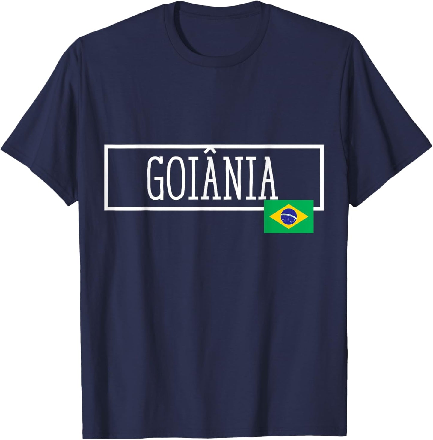 Goiania Brazil Country City Brazilian Fun Women Men Gag T-Shirt - T-Shirt | Navy