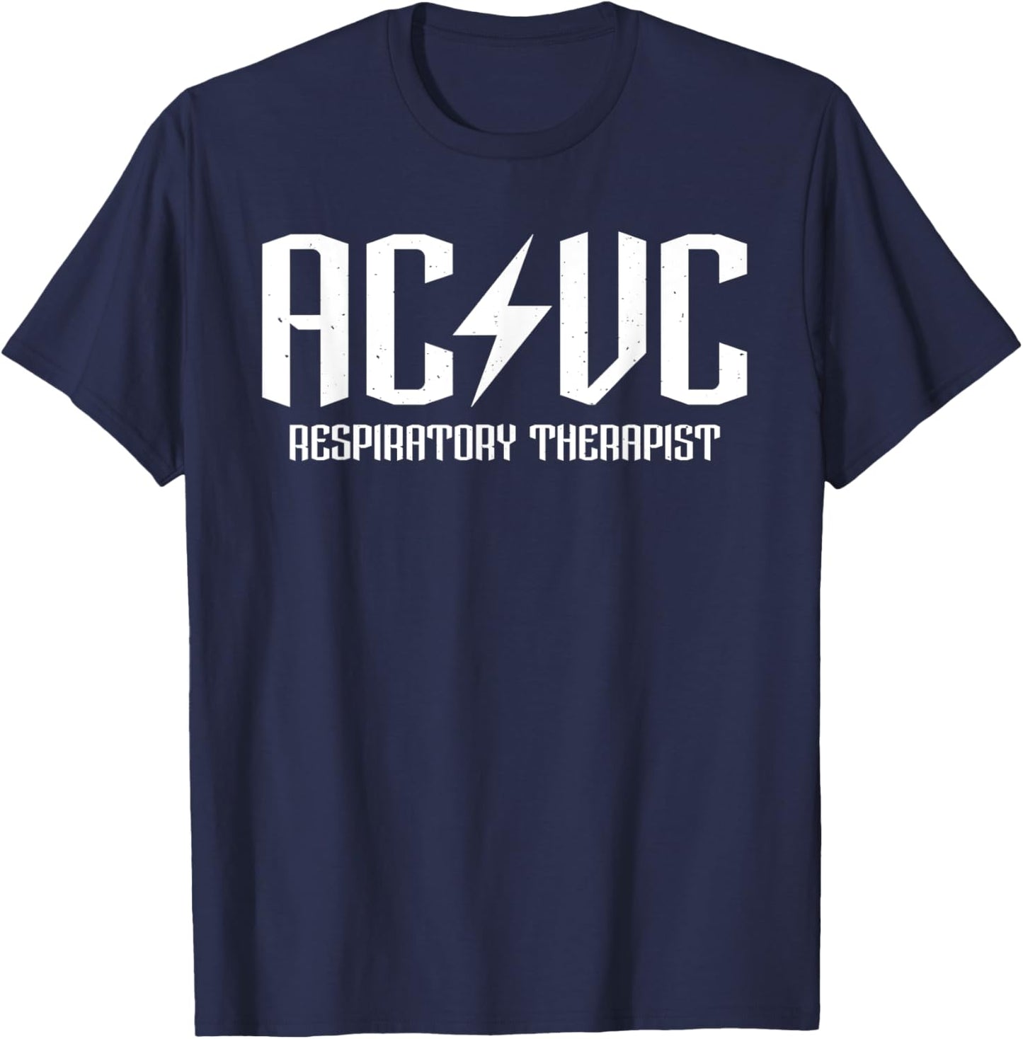 AC/VC respiratory therapist, funny vent settings RT student T-Shirt - T-Shirt | Navy