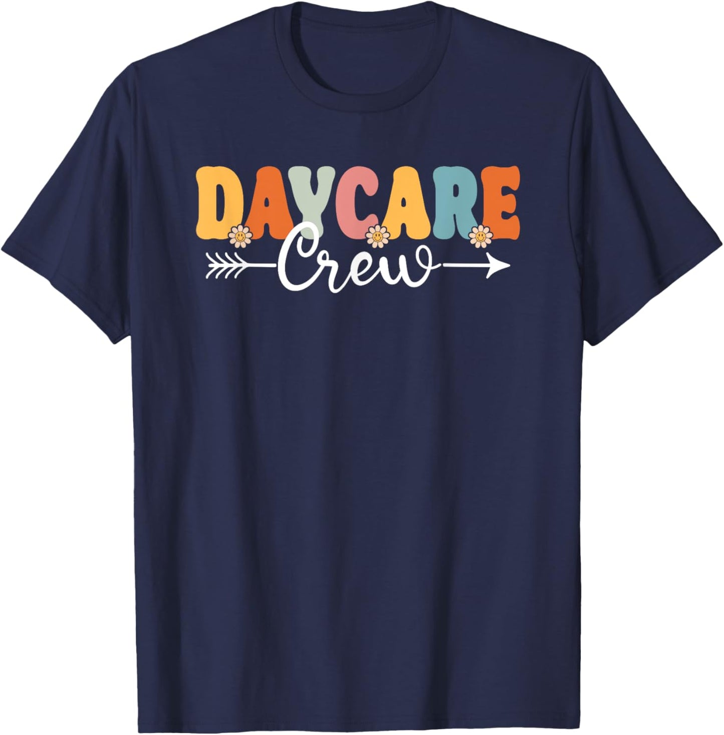 Daycare Crew Back To School Childcare Provider T-Shirt - T-Shirt | Navy